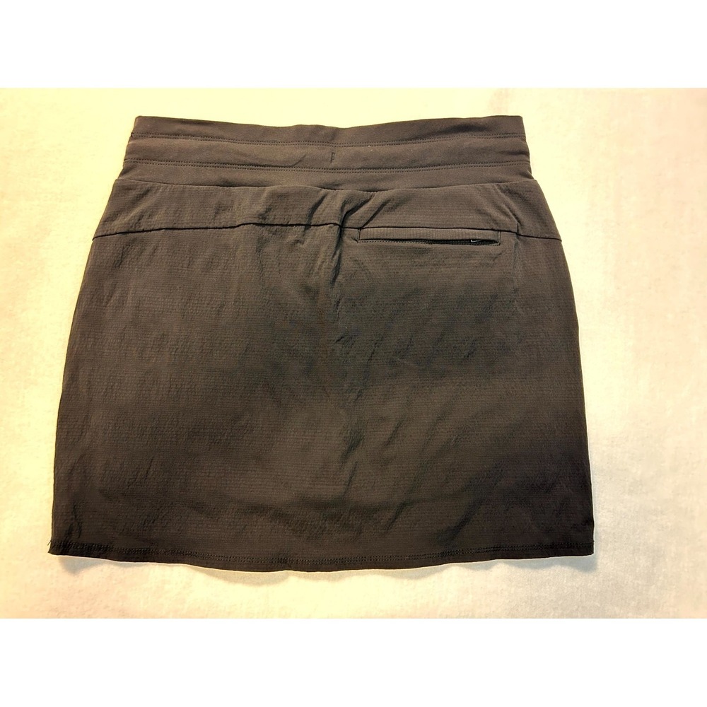 Athleta Trekkie North Skort Shorts + Skirt Black Size 4 Zip Pockets Drawstring - Picture 11 of 16